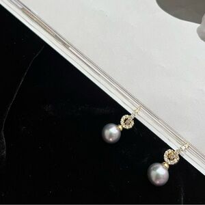 Elegant Swarovski Crystal Pearl Drop Earring- Black Friday sale
